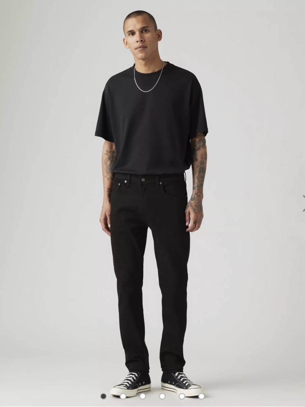 Levi's Men's Black Slim Straight Jeans